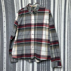 Mens Vintage Rockies Western Flannel Button Up